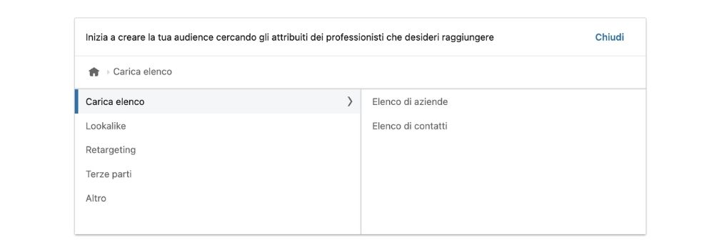Linkedin-Contatti database